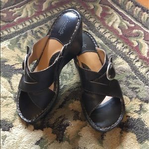 Cabela’s Sandhills Collection Brown Leather Wrap Wedge Sandals